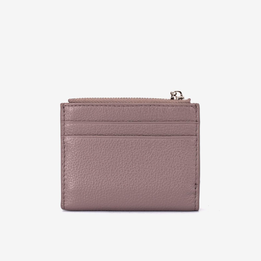 Portofel dama ENZO NORI model LIDIA din piele naturala bej