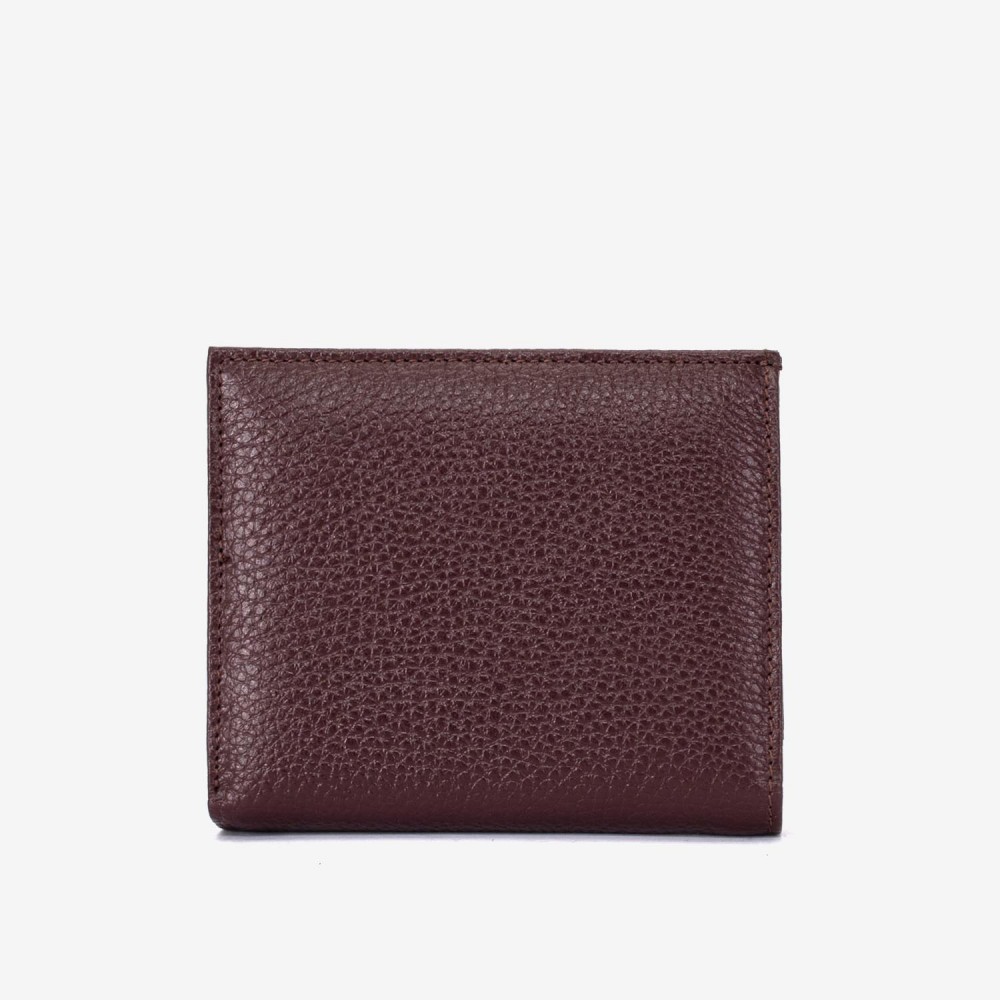 Portofel dama ENZO NORI model AMELY din piele naturală nuanță burgundy