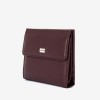 Portofel dama ENZO NORI model AMELY din piele naturală nuanță burgundy