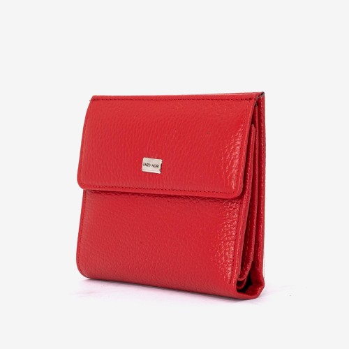 Portofel dama ENZO NORI model AMELY din piele naturală rosu