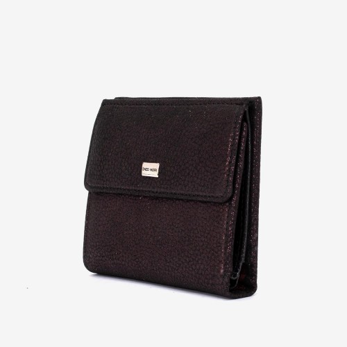 Portofel dama ENZO NORI model AMELY din piele naturala violet inchis