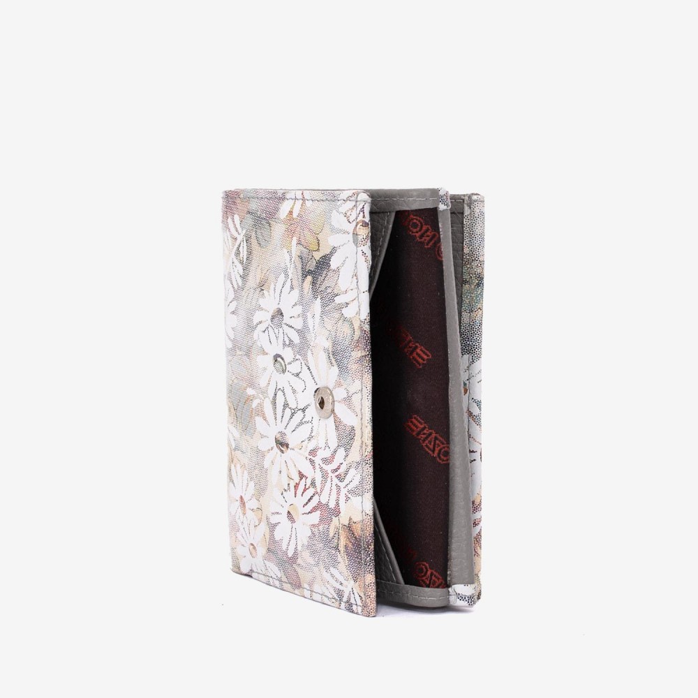 Portofel dama ENZO NORI model AMELY din piele naturală paletă de culori deschisă