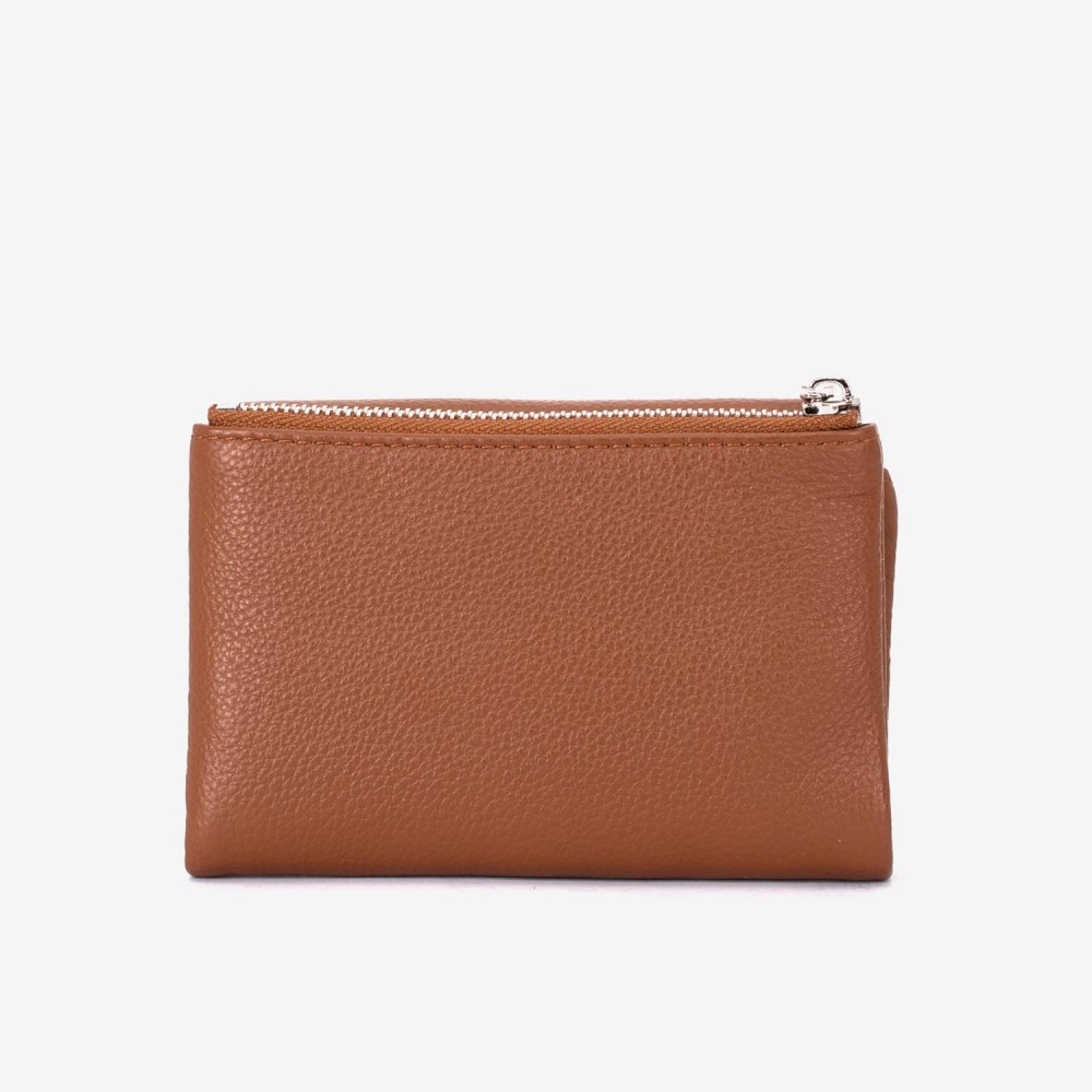 Portofel dama ENZO NORI model ALEXA din piele naturala maro