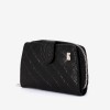 Portofel dama ENZO NORI model CASTEL piele naturala negru laser - Imagine 2
