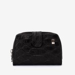Portofel dama ENZO NORI model CASTEL piele naturala piele naturala neagra 