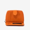 Portofel dama ENZO NORI model CASTEL piele naturala orange - Imagine 3