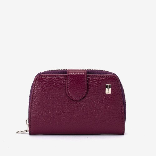 Portofel dama ENZO NORI model CASTEL piele naturala  violet