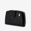 Portofel dama ENZO NORI model CASTEL piele naturala negru lacuit - Imagine 2
