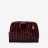 Portofel dama ENZO NORI model CASTEL piele naturala  burgundy lacuit - Imagine 1