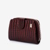 Portofel dama ENZO NORI model CASTEL piele naturala  burgundy lacuit - Imagine 2