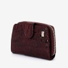 Portofel dama ENZO NORI model CASTEL piele naturala burgundy laser - Imagine 2