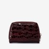 Portofel dama ENZO NORI model CASTEL piele naturala burgundy laser - Imagine 3