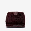 Portofel dama ENZO NORI model CASTEL piele naturala burgundy laser - Imagine 4