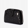Portofel dama ENZO NORI model CASTEL piele naturala  lacuit negru - Imagine 2