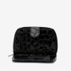 Portofel dama ENZO NORI model CASTEL piele naturala  lacuit negru - Imagine 3