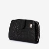 Portofel dama ENZO NORI model CASTEL piele naturala negru croco - Imagine 2