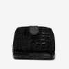 Portofel dama ENZO NORI model CASTEL piele naturala negru croco - Imagine 3