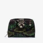 Portofel dama ENZO NORI model CASTEL piele naturala verde paleta