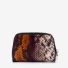 Portofel dama ENZO NORI model CASTEL piele naturala alb-orange - Imagine 4