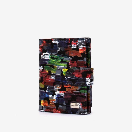 Portofel dama ENZO NORI model KAILA din piele naturala  multicolor