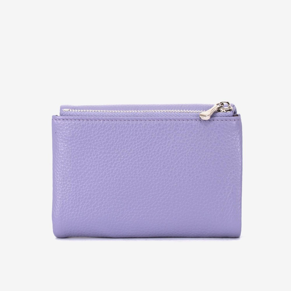 Portofel dama ENZO NORI model NIKA din piele naturala violet