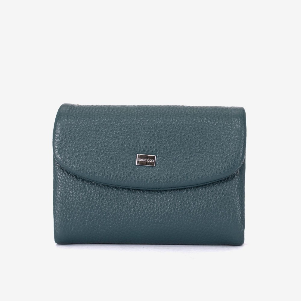 Portofel dama ENZO NORI model NIKA din piele naturala albastru