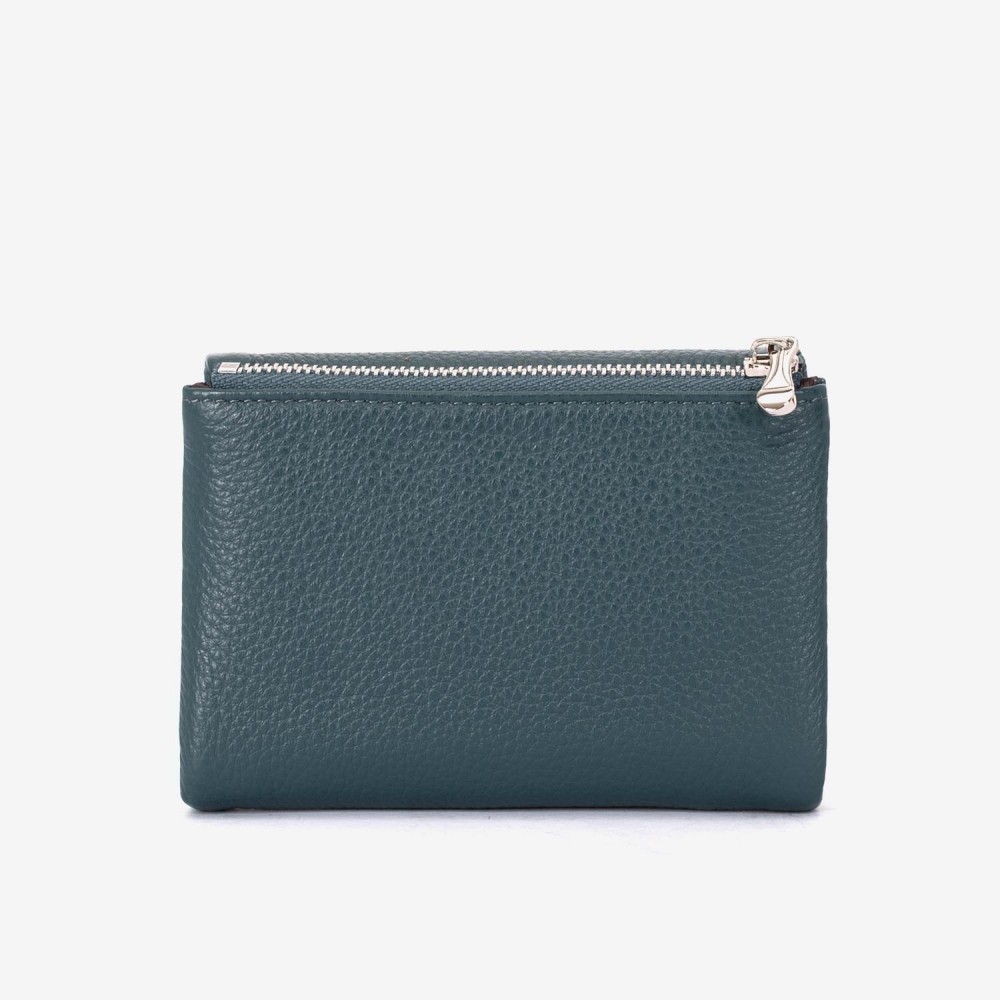 Portofel dama ENZO NORI model NIKA din piele naturala albastru