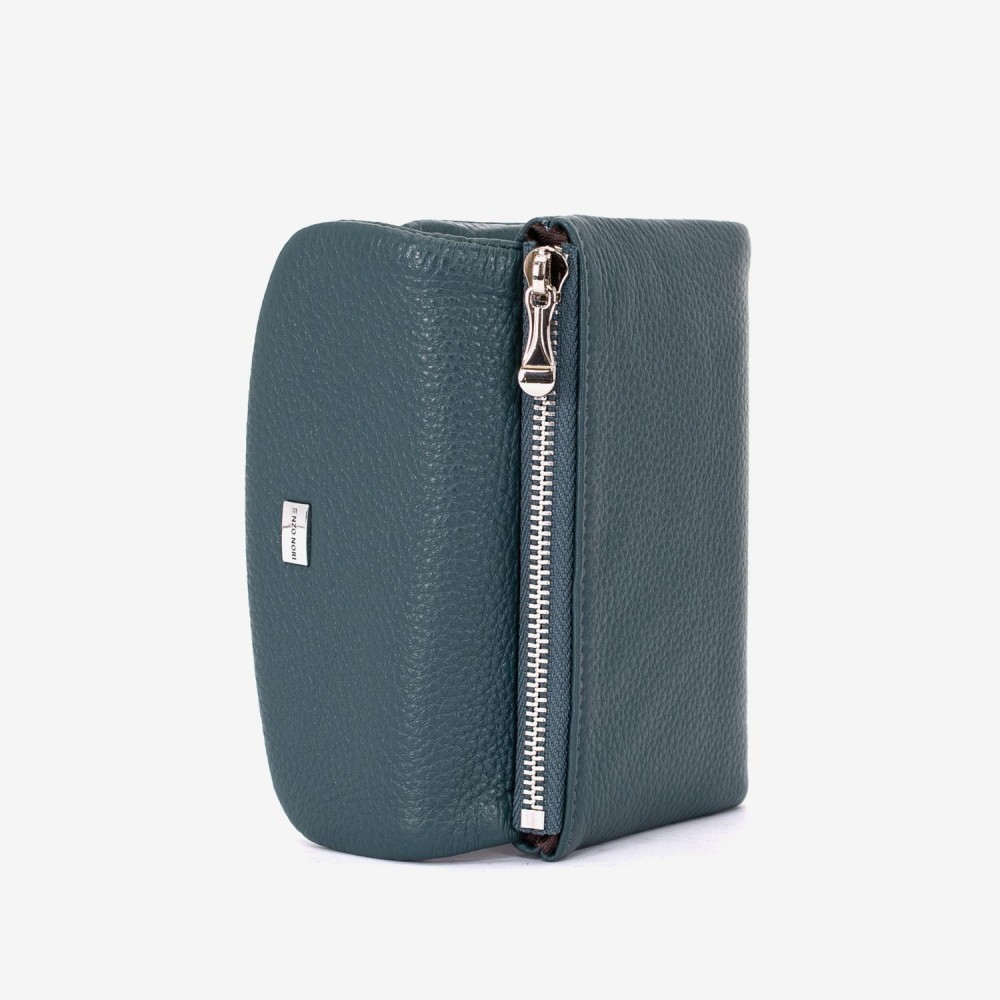 Portofel dama ENZO NORI model NIKA din piele naturala albastru