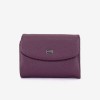 Portofel dama ENZO NORI model NIKA din piele naturala violet inchis