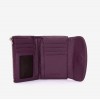 Portofel dama ENZO NORI model NIKA din piele naturala violet inchis