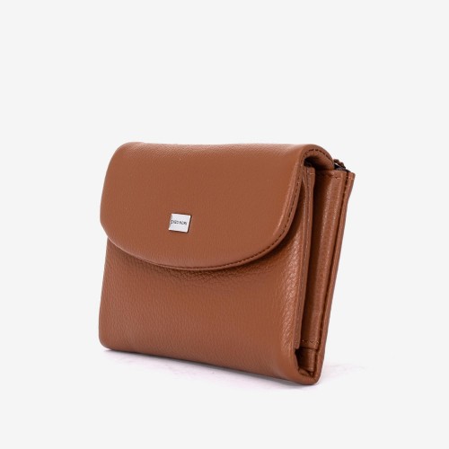 Portofel dama ENZO NORI model NIKA din piele naturala maro