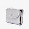 Portofel dama ENZO NORI model NIKA din piele naturala silver