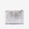 Portofel dama ENZO NORI model NIKA din piele naturala silver