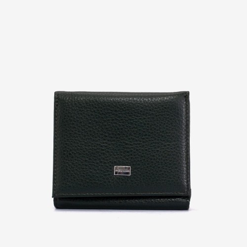 Portofel damă ENZO NORI model SILVI din piele naturala verde închis