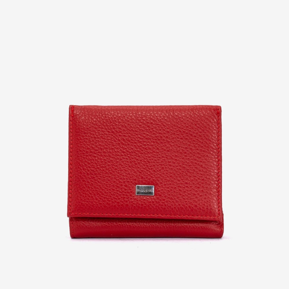 Portofel damă ENZO NORI model SILVI din piele naturala roșu