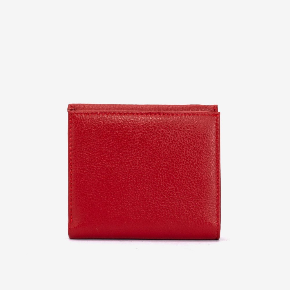 Portofel damă ENZO NORI model SILVI din piele naturala roșu