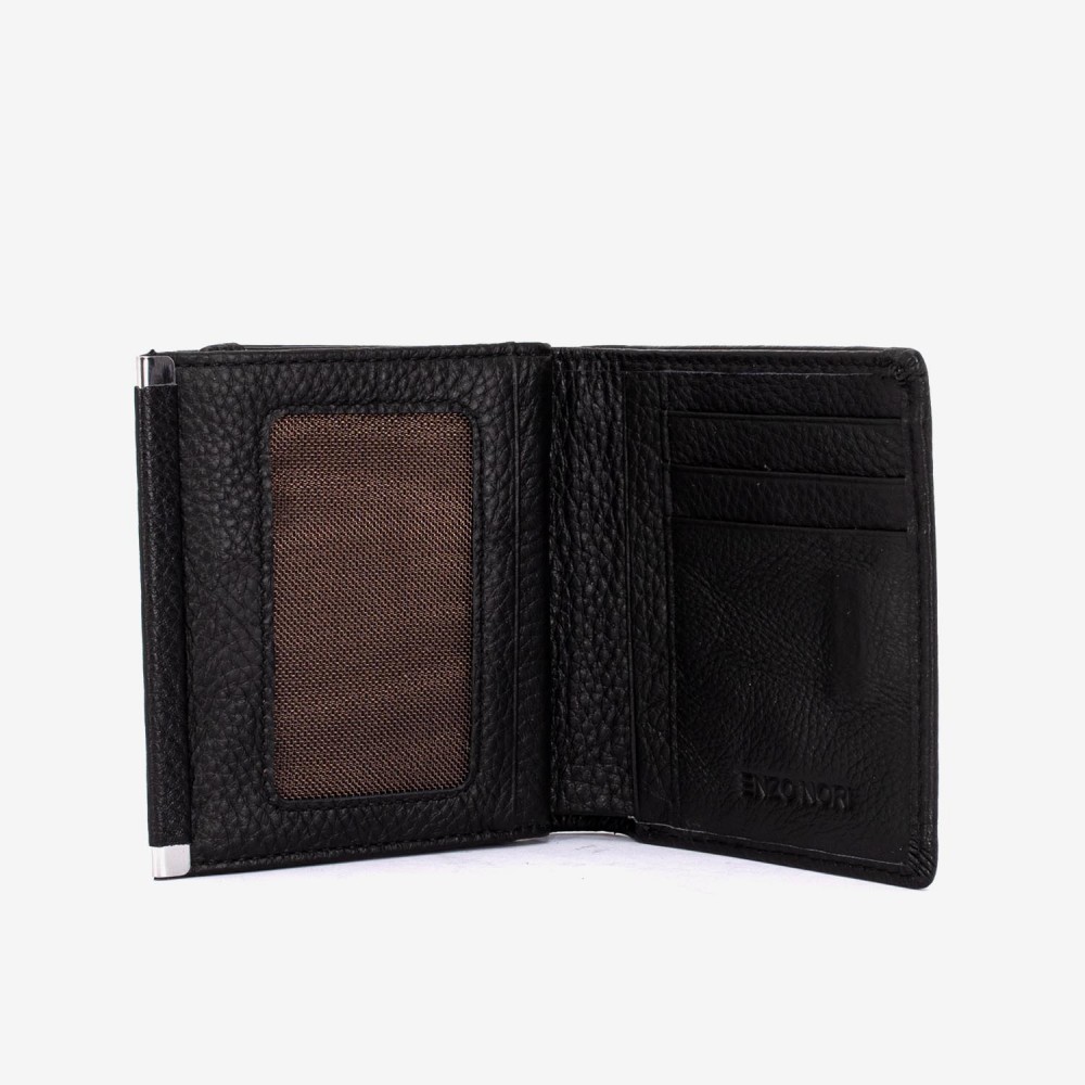 Portofel damă ENZO NORI model MARIANE din piele naturala negru