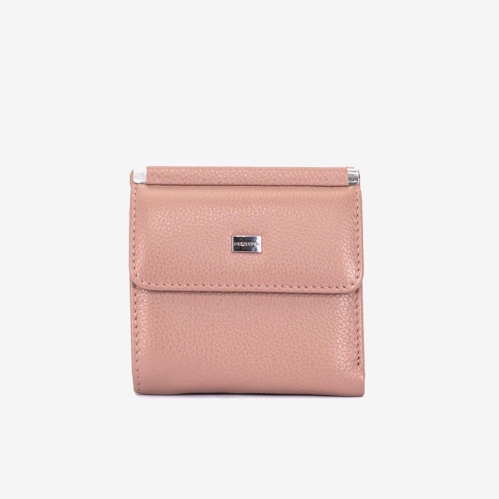 Portofel damă ENZO NORI model MARIANE din piele naturala roz