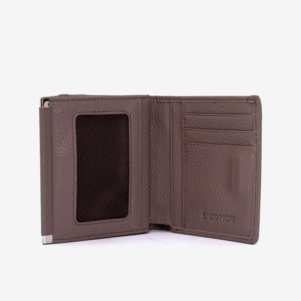 Portofel damă ENZO NORI model MARIANE din piele naturala bej