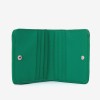 Portofel dama ENZO NORI model LUCKY din piele naturala verde - Imagine 3