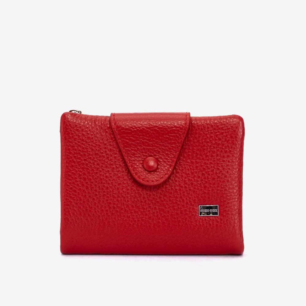 Portofel damă ENZO NORI model DANAYA din piele naturala roșu