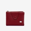 Portofel damă ENZO NORI model DANAYA din piele naturala roșu închis