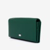 Portofel dama ENZO NORI model DIAN din piele naturală verde - Imagine 2