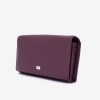 Portofel dama ENZO NORI model DIAN din piele naturală violet inchis - Imagine 2