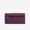 Portofel dama ENZO NORI model DIAN din piele naturală violet inchis - Imagine 4
