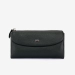 Portofel damă ENZO NORI model SIMON din piele naturala verde inchis