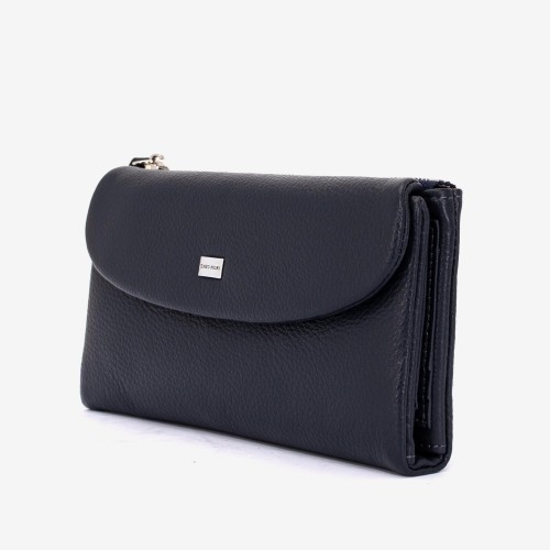 Portofel damă ENZO NORI model SIMON din piele naturala bleumarin