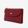 Portofel damă ENZO NORI model SIMON din piele naturala rosu inchis - Imagine 2