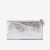 Portofel damă ENZO NORI model SIMON din piele naturala silver - Imagine 5