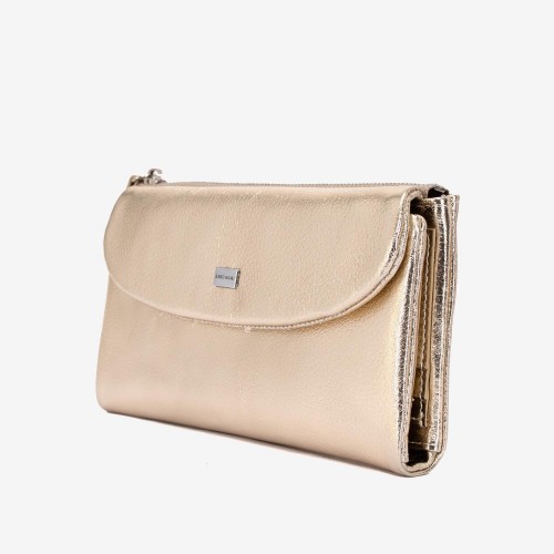 Portofel damă ENZO NORI model SIMON din piele naturala gold